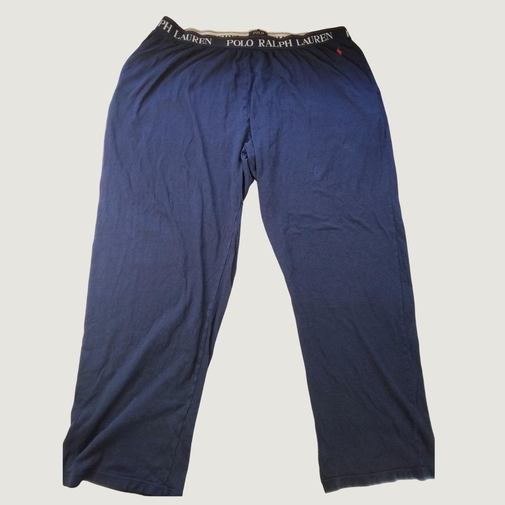 Polo Ralph Lauren Mens 4XL Pajama Pants Navy Blue Cotton Modal Lounge Sleepwear